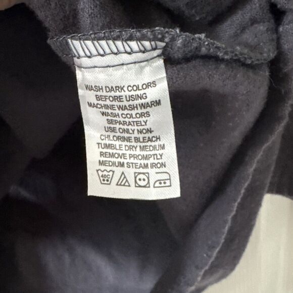 King Size Mens 3XB Big Gray Flannel Work Shirt Long Sleeve Rugged Warm Pockets - Picture 7 of 12